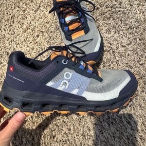 On Running Women's Athletic Shoes - Gray and Orange